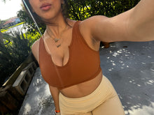 Load image into Gallery viewer, Ribbed Sleeveless Top- Caramel