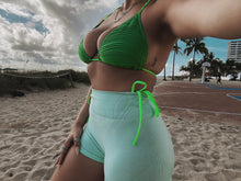 Load image into Gallery viewer, High-Waisted Booty Shorts- Mint