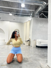 Load image into Gallery viewer, High-Waisted Booty Shorts- Bleau