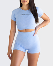 Load image into Gallery viewer, High-Waisted Booty Shorts- Bleau