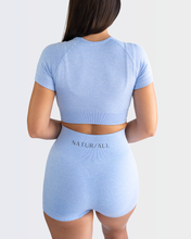 Load image into Gallery viewer, High-Waisted Booty Shorts- Bleau