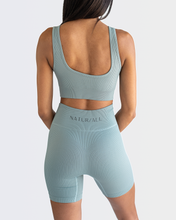 Load image into Gallery viewer, Ribbed Biker Shorts- Stone